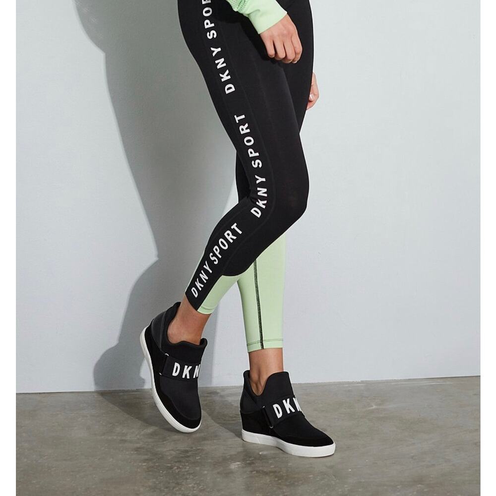 DKNY Black Wedge‎ Sneakers Size 7 US Women